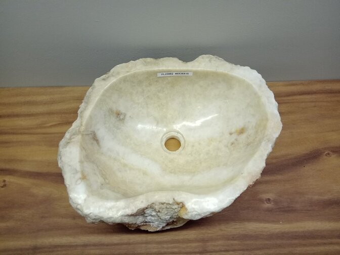 Onyx waskom - naturel - 46x38x15cm - FL23882