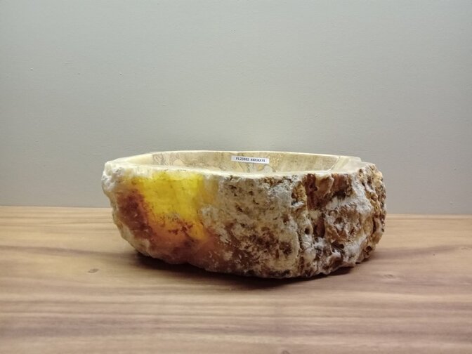 Onyx waskom - naturel - 44x38x15cm - FL23883