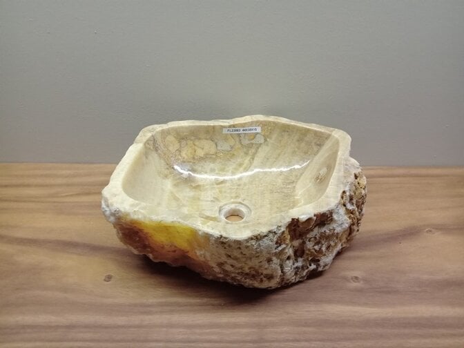 Onyx waskom - naturel - 44x38x15cm - FL23883