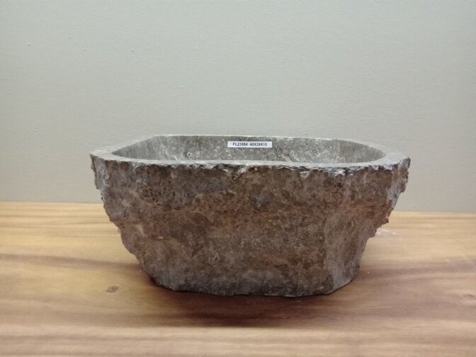 Waskom Marmer - Naturel - 40x39x15cm - FL23884