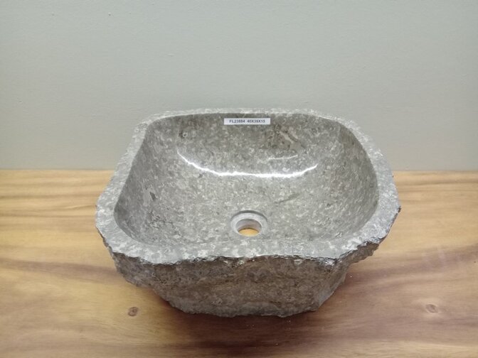Waskom Marmer - Naturel - 40x39x15cm - FL23884