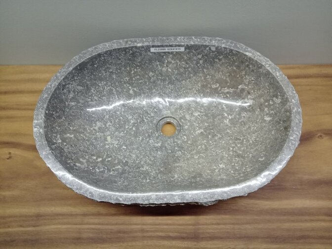 Waskom Marmer - Ovaal - 62x41x15cm - FL23886