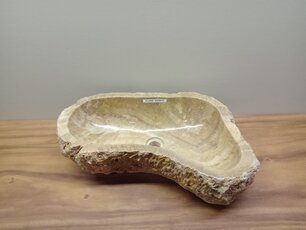 Onyx waskom - naturel - 60x40x15cm - FL23889