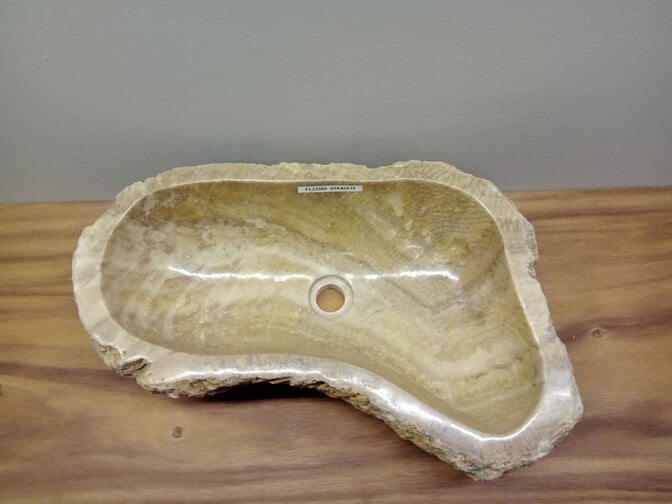 Onyx waskom - naturel - 60x40x15cm - FL23889
