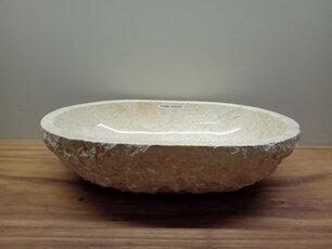 Waskom Marmer - Ovaal - 61x41x15cm - FL23893