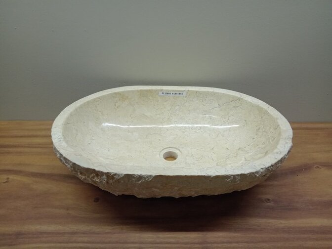 Waskom Marmer - Ovaal - 61x41x15cm - FL23893