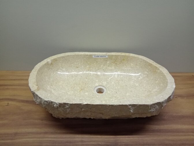 Waskom Marmer - Ovaal - 66x41x15cm - FL23894