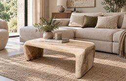Boomstam salontafel