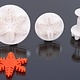 Uitsteekvormen, Sneeuwvlok, set 3 stuks, 2,5 cm, 4 cm, 5,5 cm