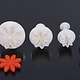 Uitsteekvormen, Madeliefje, Margriet, set 4 stuks, 1 cm, 2 cm, 3 cm, 4 cm