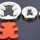 Uitsteker, Beer, set 3 stuks, 9,5 cm, 3,5 cm, 6 cm