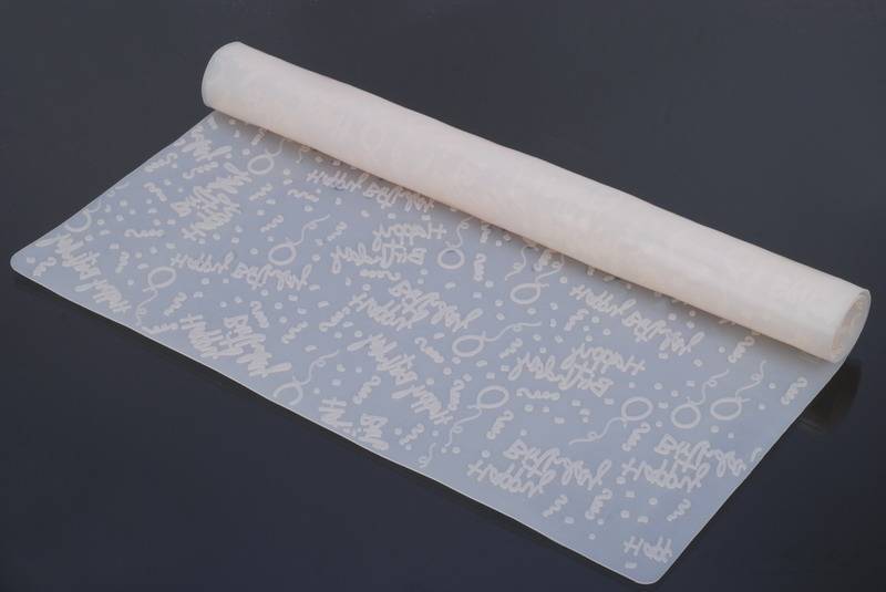 Siliconen Mat - Fijne verjaardag / feestje 51x51cm