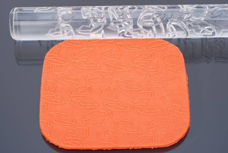 Structuur rolstok, lippen, 32cm