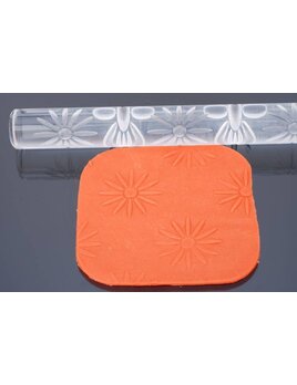 Structuur rolstok, bloem 3D, 32cm