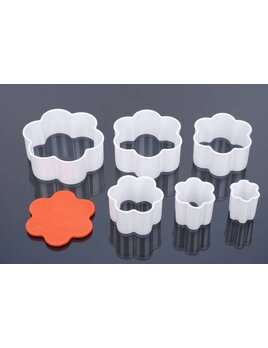 Uitsteker, bloemmotief, set 5 stuks, 5 cm, 6 cm, 7 cm, 8 cm, 9 cm