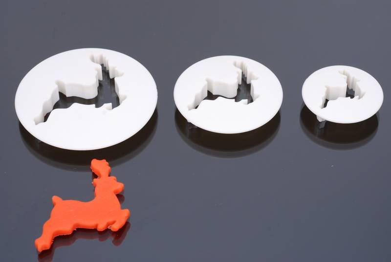 Uitsteker, Rendier, set 3 stuks, 4 cm, 5cm, 6 cm, 8 cm