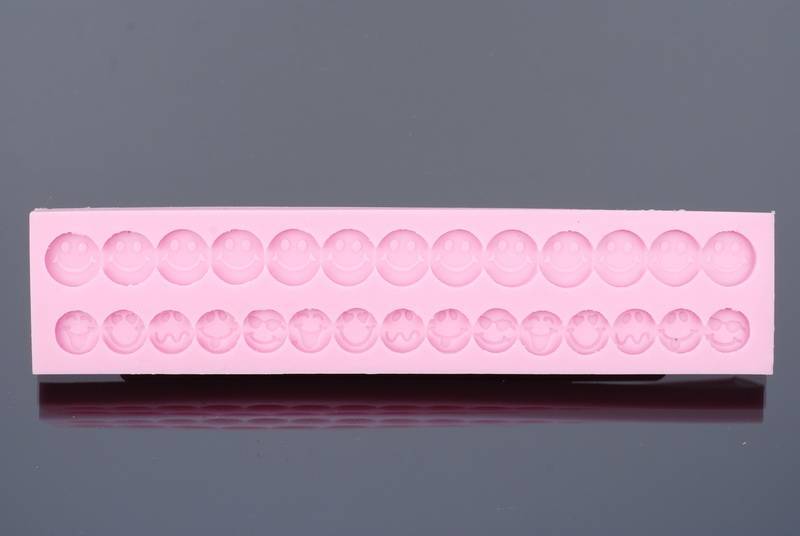 Siliconen Mal - Smiley 1/1,5cm