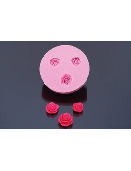 Siliconen Mal - Roos 2/1,5/1cm