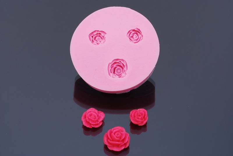 Siliconen Mal - Roos 2/1,5/1cm