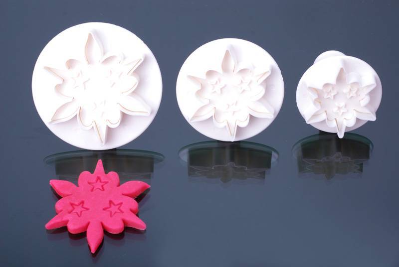 Sterren in de wolken set 3 stuks 7/5,5/4,5cm