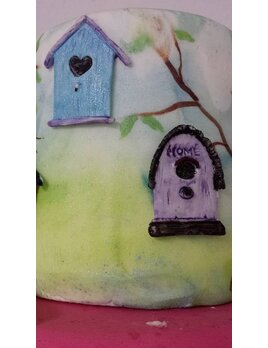 Siliconen Mal - Vogelhuisjes 11,5x4,5cm