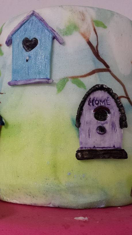 Siliconen Mal - Vogelhuisjes 11,5x4,5cm