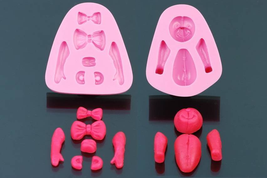 Siliconen Mal - Volledige beer maken 2 delig