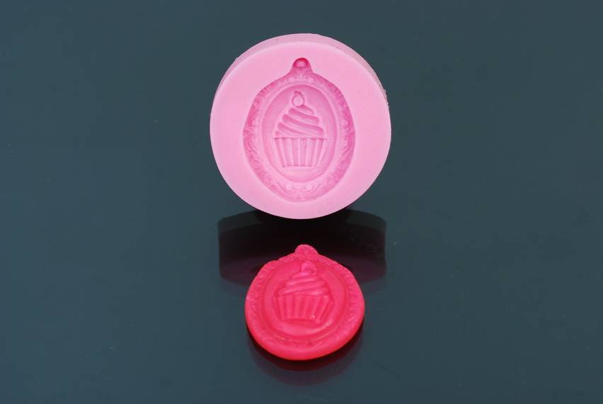 Siliconen Mal - Fancy Cupcake 3,5cm