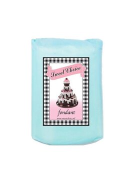 Pastel blauwe fondant 250g