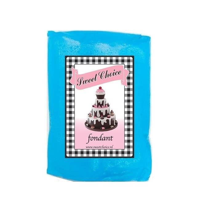 Fondant blauw 1kg (4x250g)