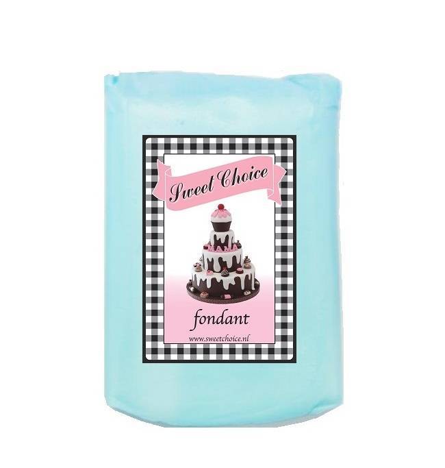 Fondant pastel blauw 1kg (4x250g)