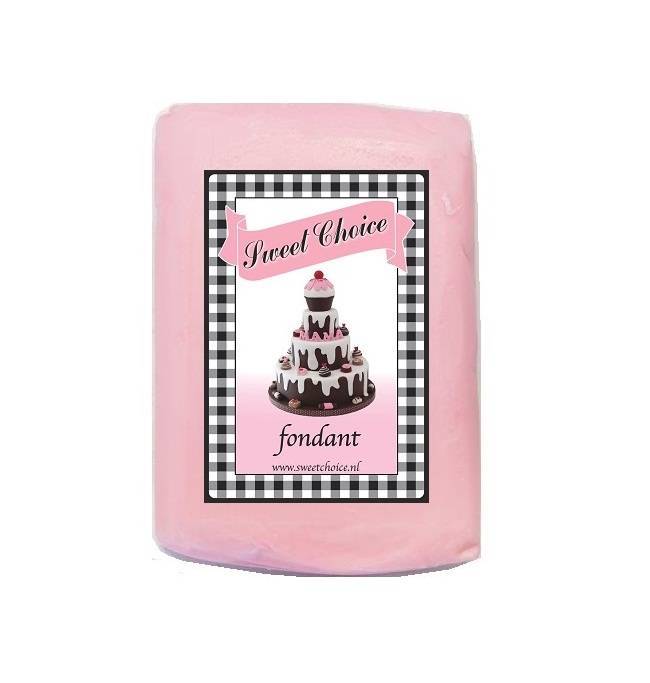 Fondant pastel roze 1000 gram