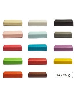 Compleet kleuren set marsepein