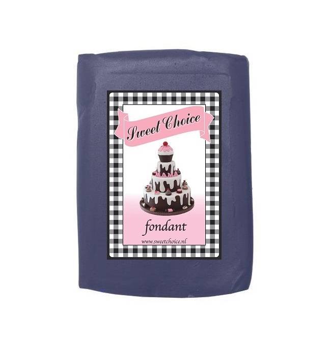 Navy blauwe fondant 250g