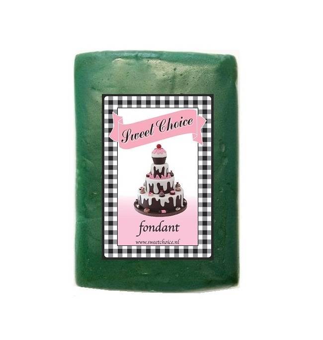 Donker groene fondant 250g