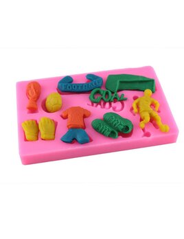 Siliconen mal - Voetbal set