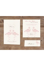 Belarto Bohemian Wedding Trouwkaart met sierlijke flamingo's en uitgesneden hart (727037)