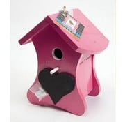 Buzzy Bird Home Pink Vogelhaus Nistkasten mit Kreide