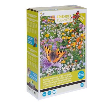 Buzzy Grow Gifts Friendly Flowers XL Schmetterling Blumenmischung 50m²