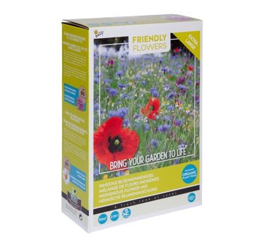 Buzzy Grow Gifts Friendly Flowers XL Heimische Blumenmischung 50m²