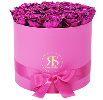 Rosuz Flowerbox Longlife Ciara Metallic-Rosa