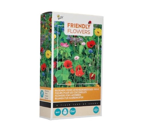 Buzzy Friendly Flowers Blumenmischung für Marienkäfer 15m²