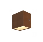 SLV Außenwandleuchte Sitra Cube - LED - Rost 3000k