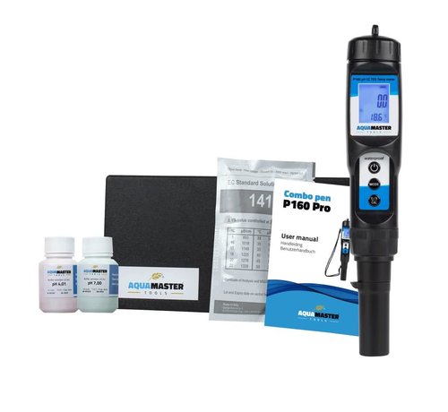 Aqua Master Tools Combo Pen P160 Pro pH EC TDS  PPM Temp Stiftmessgerät