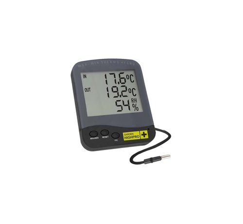 Garden Highpro Digital Thermo-Hygrometer Premium In-Out