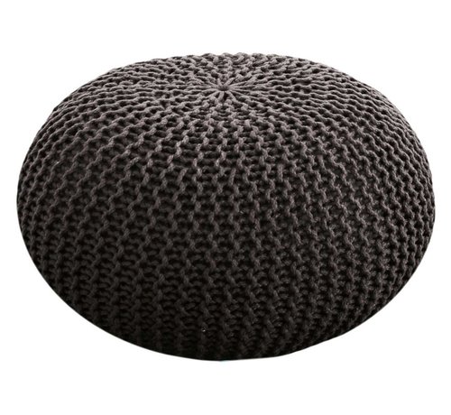 MVG Voglrieder Sitzpouf Pouf Strickhocker Strickpuff Ø 55cm PREMIUM Innen Terrasse Pool Garten nachhaltig