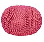 Sitzpouf Pouf Strickhocker Strickpuff Ø 55cm PREMIUM Innen Terrasse Pool Garten nachhaltig