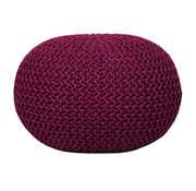 MVG Voglrieder Sitzpouf Pouf Strickhocker Strickpuff Ø 55cm PREMIUM Innen Terrasse Pool Garten nachhaltig