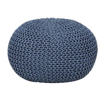 MVG Voglrieder Sitzpouf Pouf Strickhocker Strickpuff Ø 55cm PREMIUM Innen Terrasse Pool Garten nachhaltig