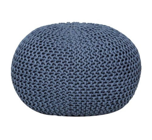 MVG Voglrieder Sitzpouf Pouf Strickhocker Strickpuff Ø 55cm PREMIUM Innen Terrasse Pool Garten nachhaltig